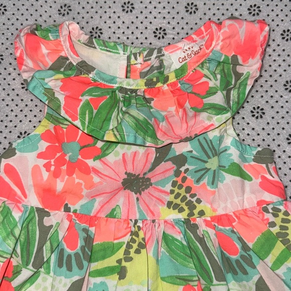 🛍 PRETTY LITTLE GIRLS DRESS SIZE 6-9 MONTHS 🛍 - Picture 2 of 7